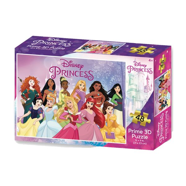 Quebra-cabeça 3D Disney Princesas com 48 Peças Multikids - BR1625 BR1625