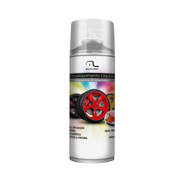 Spray de Envelopamento Multilaser Liquido Prata 400ml - AU423 AU423