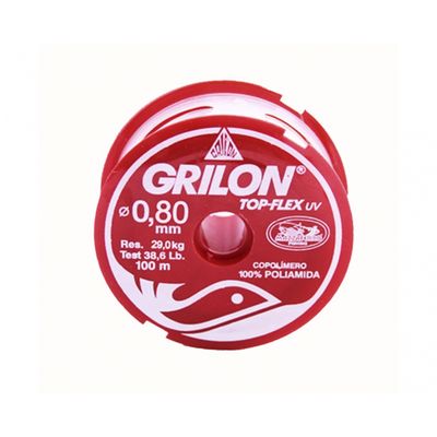 Linha Pesca Grilon Uv Br 0,80Mmx100M