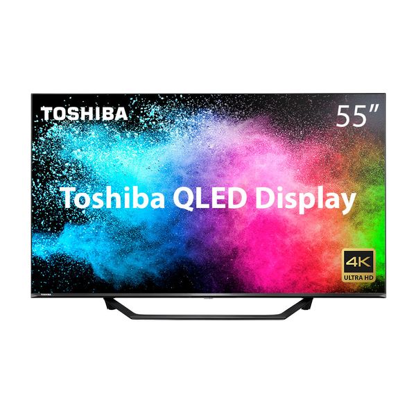 Combo Cinema - Tela Toshiba Qled Display 55 Pol 4k Smart Vidaa Hdr e Pipoqueira Elétrica 80g 1200w-127v Vermelha Multilaser - CE108K CE108K