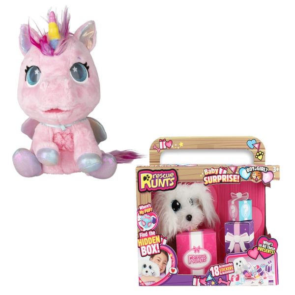 Combo Kids - Pelúcia My Baby Unicorn Rosa e Adota Pets Baby Surprise Multikids - BR14241K BR14241K