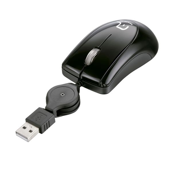Mini Mouse Multilaser USB Preto - MO205 MO205
