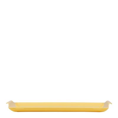 Bandeja Retangular 23x35 Amarelo Claro Em Polipropileno Linha Tendência Vem