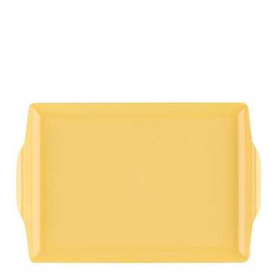 Bandeja Retangular 23x35 Amarelo Claro Em Polipropileno Linha Tendência Vem