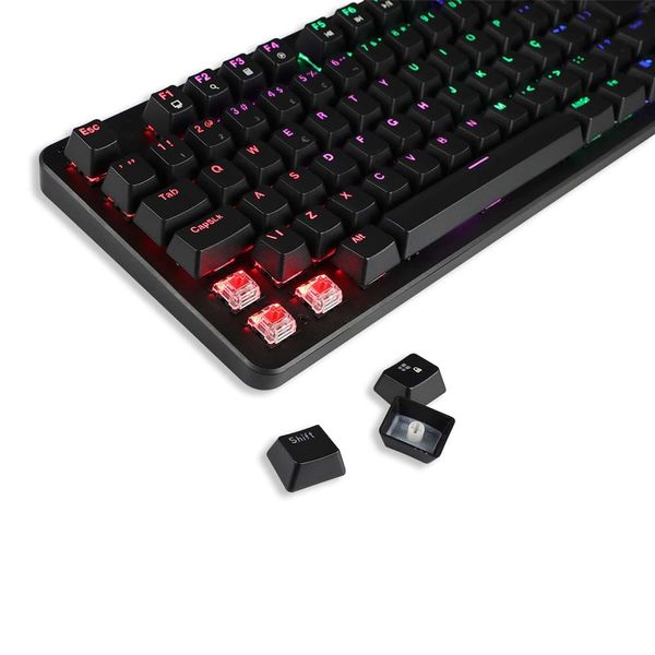 Warrior Dunky Teclado Gamer Mecânico Outemu Red - TC282 TC282 Warrior Dunky Teclado Gamer Mecânico Outemu Red - TC282 TC282