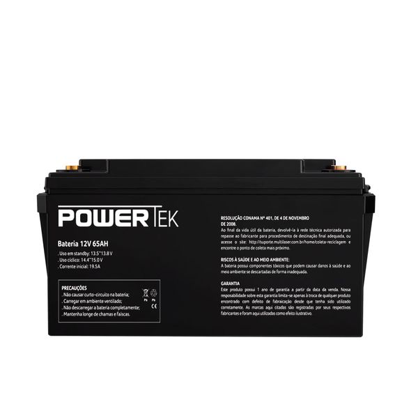 Bateria 12V 65AH Powertek - EN024 EN024