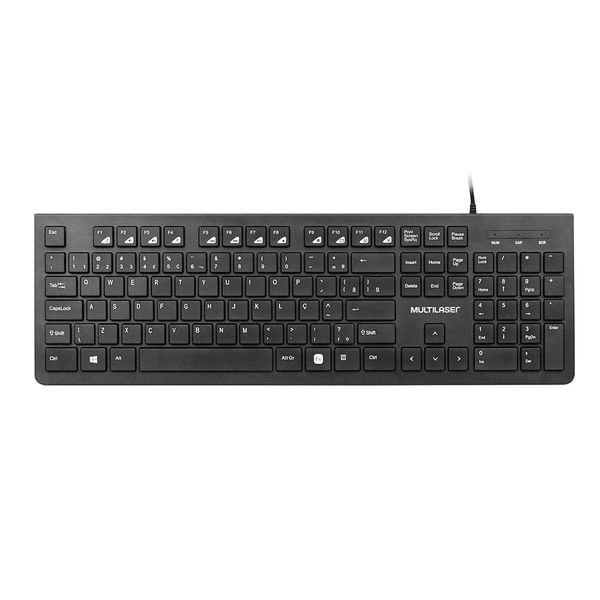 Teclado Multimídia com Fio Teclas Chocolate Preto Usb Multilaser - TC277 TC277 Teclado Multimídia com Fio Teclas Chocolate Preto Usb Multilaser - TC277 TC277