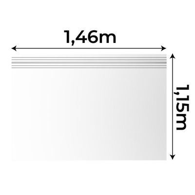 Modulo Ja Georgia Cabeceira 1,40m Branco Fosco Branco