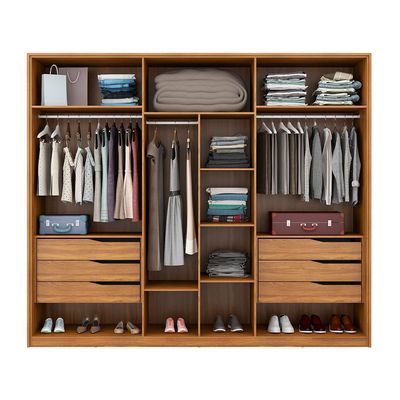 Guarda-Roupa Casal com 2 Espelhos Atrice 6 PT 6 GV Amêndola