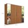 Guarda-Roupa Casal com 2 Espelhos Atrice 6 PT 6 GV Amêndola