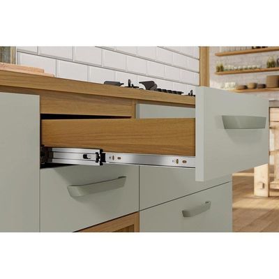 Balcão De Cozinha Princesa 1 Porta E 2 Gavetas C/ Tampo 120cm Freijo/off White - Nesher