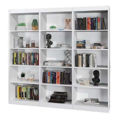 Estante Livreiro Multiuso 12 Prateleiras 1,71m Office Branco J&a Branco Nature