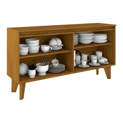 Buffet De Sala Jantar Quartzo 4 Portas Nature/off White - Henn