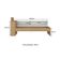 Cama De Solteiro Com Colchão Incluso Baú Embutido e Prateleira Multimóveis Mp4260 Rustic Branco