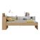 Cama De Solteiro Com Colchão Incluso Baú Embutido e Prateleira Multimóveis Mp4260 Rustic Branco