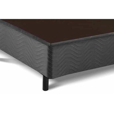 Cama Box Base Casal Universal Suede Gray (138x188x20) - Costa Rica