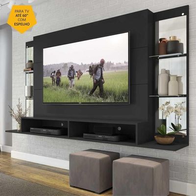 Painel TV até 60" com Espelho Nairóbi Plus Multimóveis