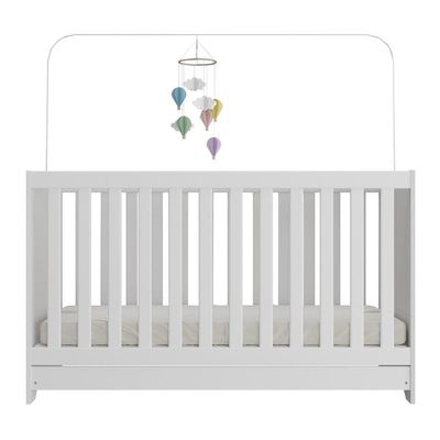 Berço 3 Em 1 Vira Cama Com Colchão Incluso Elza Multimóveis Branco