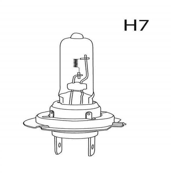 Lâmpada Automotiva H7 12V 55W Super Branca Par Multilaser - AU808 AU808