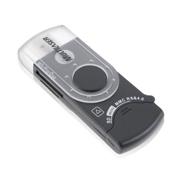 Leitor De Cartão Multilaser Portátil USB Preto - AC102 AC102 Leitor De Cartão Multilaser Portátil USB Preto - AC102 AC102