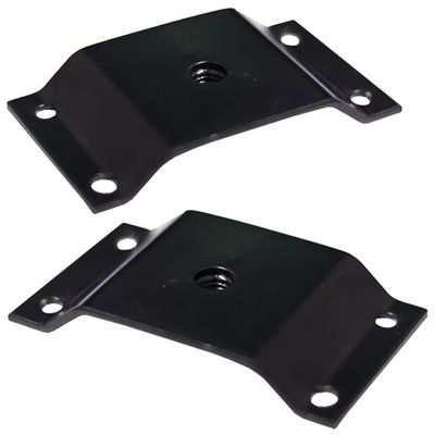 Kit 2 Chapinhas Chapa Elevada Fixação Pés Palito Rosca 5/16 Preto G59