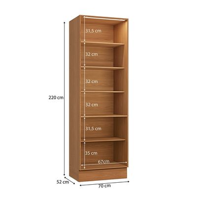 Cristaleira 4 Portas Kappesberg Ciela - R631 Canela