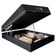 Cama Box Baú Casal + Colchão Semi Ortopédico Extra Firme Espuma D33 Prime Colchões 138x188x72 Preto