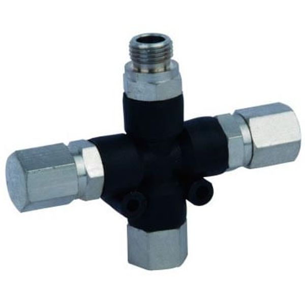 Válvula de Ar com 3 saídas para Aerografia - Fengda FENBD13 Válvula de Ar com 3 saídas para Aerografia - Fengda FENBD13