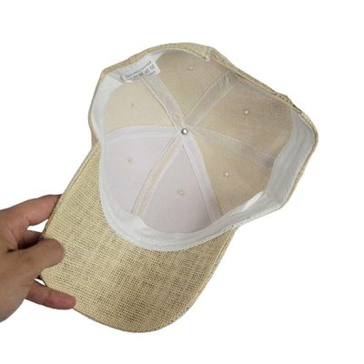 Boné De Palha Modelo Unissex Luxuoso Com Acabamento Premium Ajustável palha