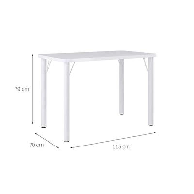 Conjunto de Mesa de Cozinha com 4 Lugares Roma Branco