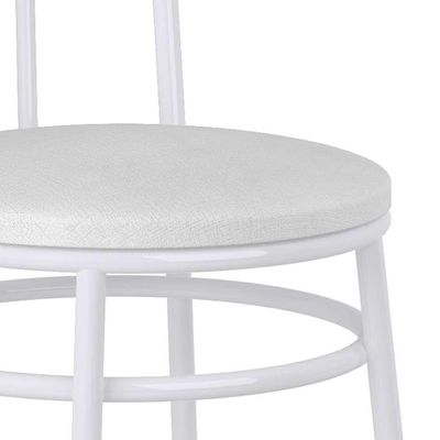 Conjunto de Mesa de Cozinha com 4 Lugares Roma Branco
