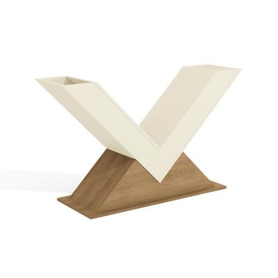 Base Mesa De Jantar Ba35 S/Tampo Freijó/off White Kappesberg