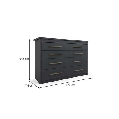 Cômoda Elegance 8 GV Preta