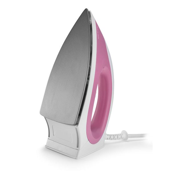 Ferro de Passar Roupa a Seco 220V-1200W Base Antiaderente, Seletor de Temperatura e Luz Piloto Led Branco/Rosa Multilaser - HO017 HO017 Ferro de Passar Roupa a Seco 220V-1200W Base Antiaderente, Seletor de Temperatura e Luz Piloto Led Branco/Rosa Multilaser - HO017 HO017