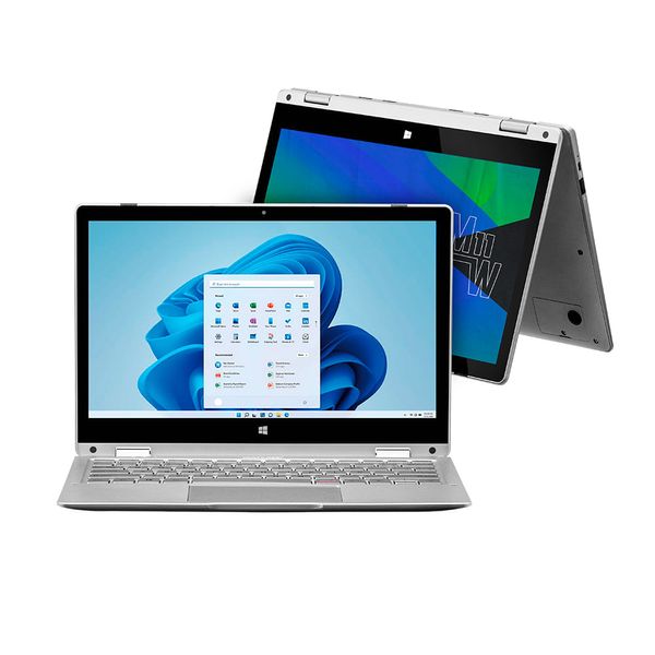 Compre Notebook M11W Prime 2 em 1, Tela 11,6 Pol com Windows 11 Home e Ganhe Webcam Ultra HD 2K Preto Multilaser - WC053K WC053K