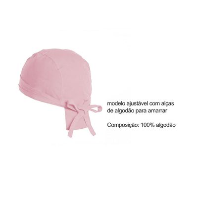 Avental e Bandana Rosa Cozinha Confeitaria Vegano Unissex