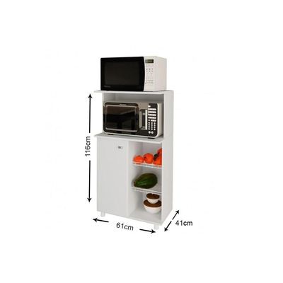 Balcão Fruteira Cozinha Bf-3207 C/ 1 Porta 2 Cestos E 1 Nicho 60cm Branco - Tecno Mobili