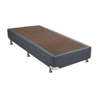 Cama Box Base Solteiro Universal Suede Gray (78x188x20) - Ortobom
