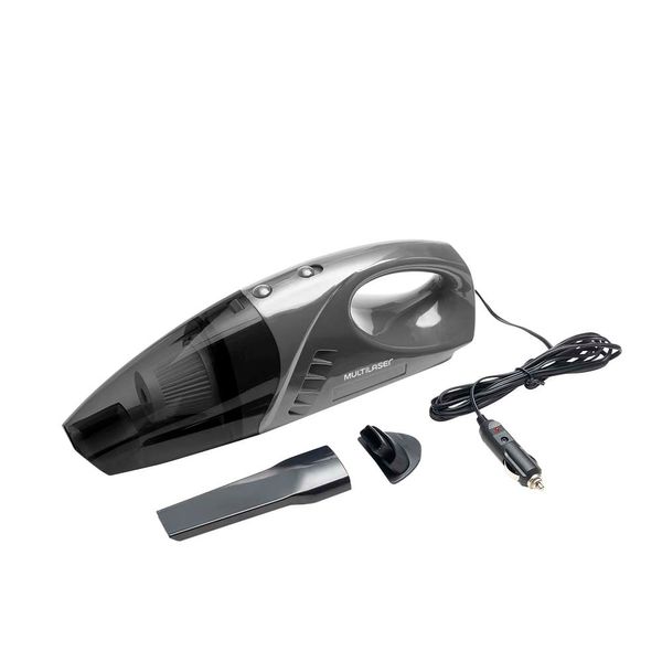 Combo Car - Aspirador de Pó Automotivo 80W 12V 3M de Fio Cinza/ Preto e Carregador Automotivo Concept 2 Portas Usb Branco Multilaser - AU614K AU614K