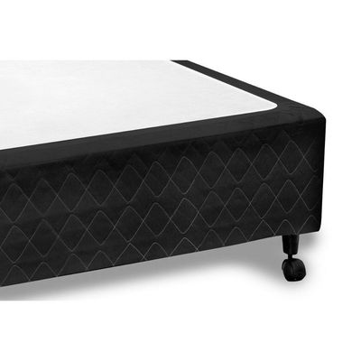 Cama Box Base King Poli Tecido Black (193x203x23) - Castor