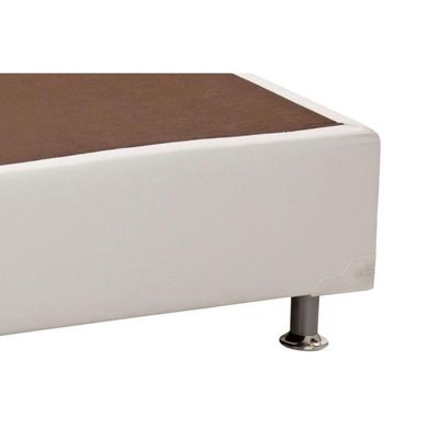 Cama Box Base Solteiro Universal Courano White (96x203x20) - Ortobom