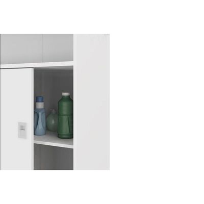Armário Multiuso Lavanderia 528 C/ 2 Portas De Correr Branco - Carraro