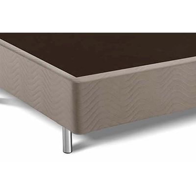 Cama Box Base Queen Universal Suede Clean (158x198x20) - Costa Rica