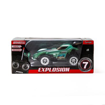 Carro Controle Remoto Candide Explos com 7 Funções Verde