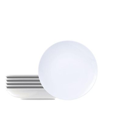 Kit Prato Fundo Tramontina Leonora Em Porcelana 21 Cm 06 Peças