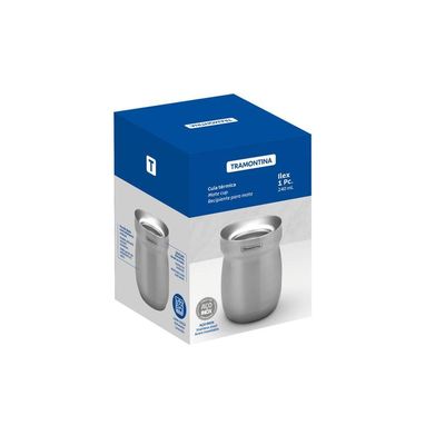 Cuia Térmica Tramontina Em Aço Inox 240 Ml