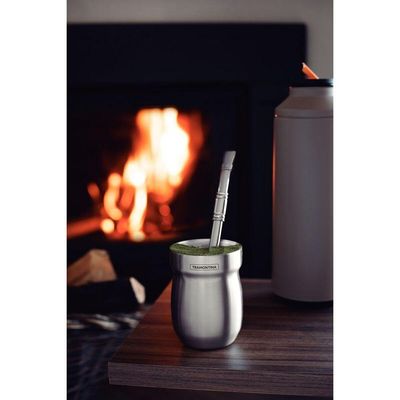 Cuia Térmica Tramontina Em Aço Inox 240 Ml