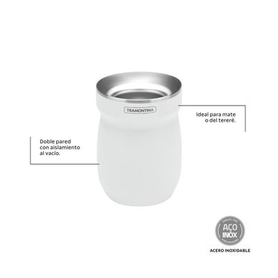Cuia Térmica Tramontina Branca 240 Ml