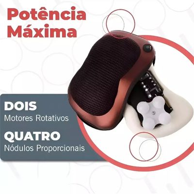 Almofada de massagem eletrônica carro e casa