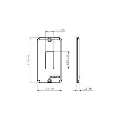 Tampa Para Condulete 1/2" E 3/4" Com 1 Posto Redondo